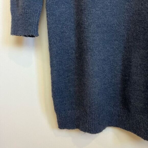 Rose Maternite S Blue Maternity Wool Blend Sweater Dress Pregnancy Turtleneck - Picture 9 of 11